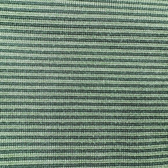 Lululemon Polo Shirt Men L Green Stripe Evolution Performance Golf Short Sleeve - Picture 7 of 11